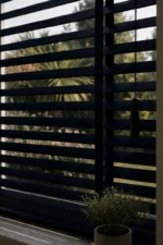 50 mm Ahşap Jaluzi Perde W524 - Gece Siyahı